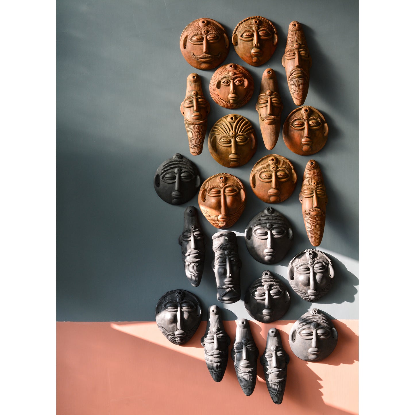 Terracotta Hanging Mask (Design 4)