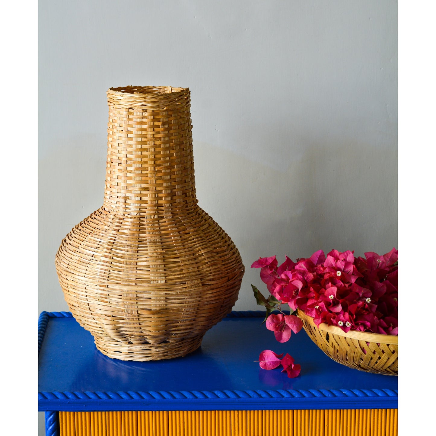Surahi Bamboo Dry Flower Vase