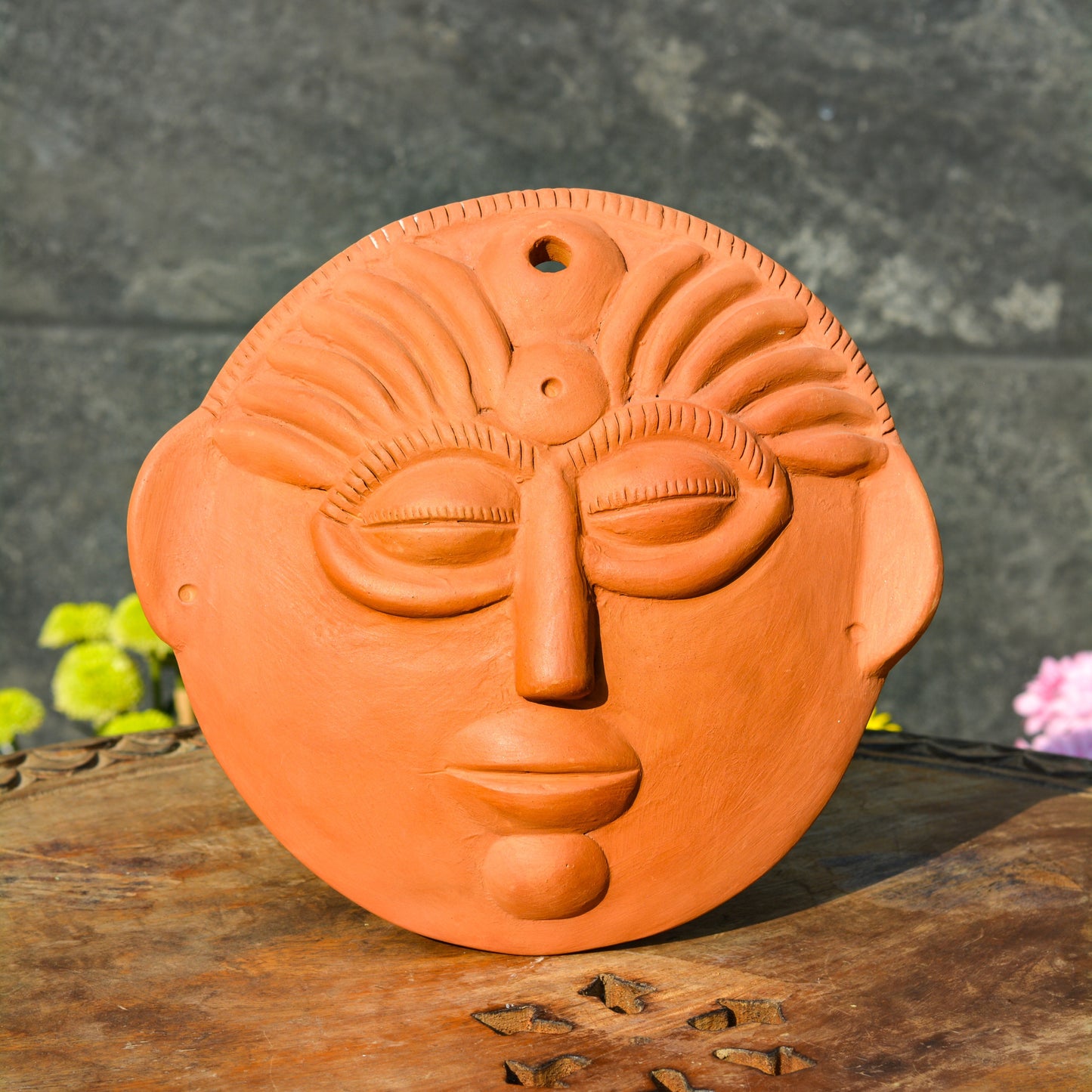 Terracotta Gerua Mask (Combo Pack)