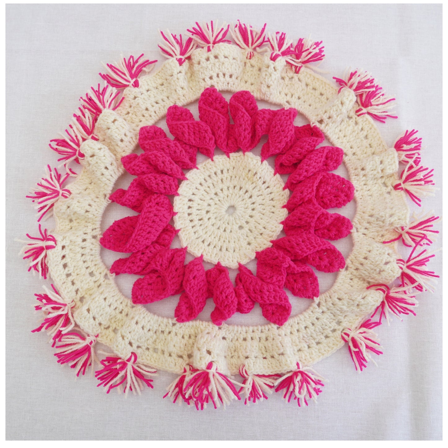 Crochet Style Wool Table Mats (Design 8)