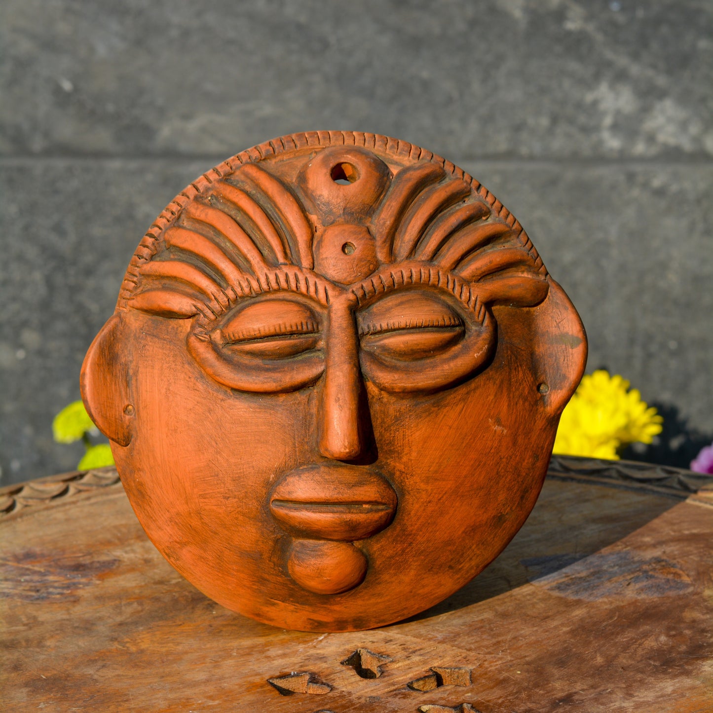 Clay Mask for Wall Decor - Shaded Terracotta