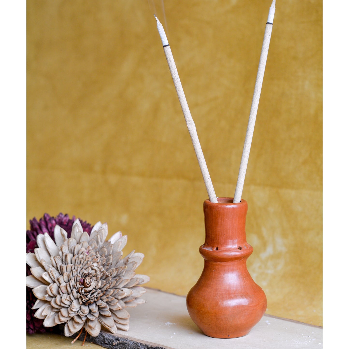 Terracotta Candle Holder (Design 1)