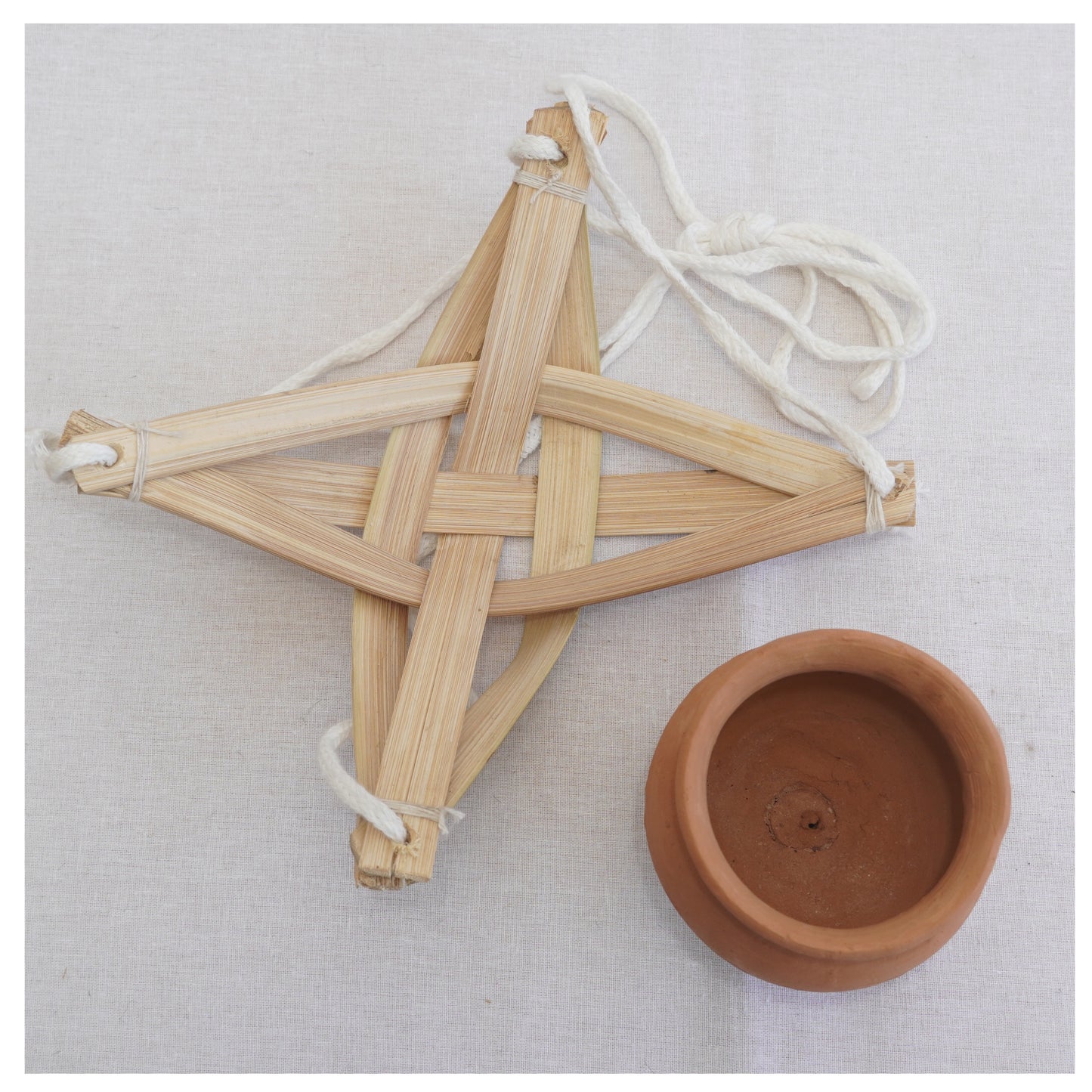 Balcony Hanging Bamboo Planter (Small)