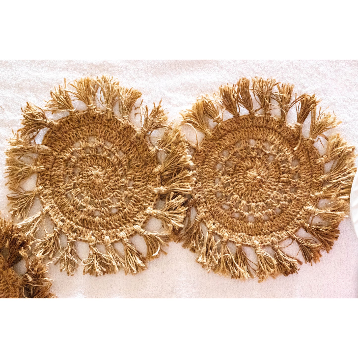 Small Crochet Jute Placemat (Set of 2)