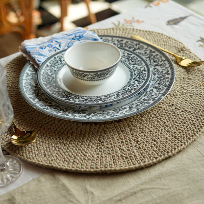 Cotton & Jute Table Mat ( Combo Pack of 4 )