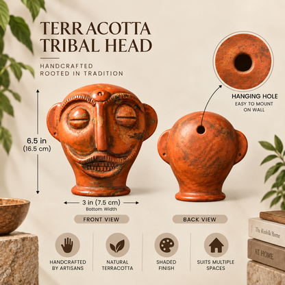 HasaMukh Tribal Head | Shaded Finish