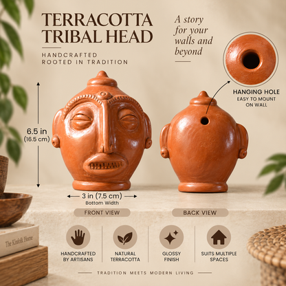 HasaDevi Tribal Head | Glossy Finish