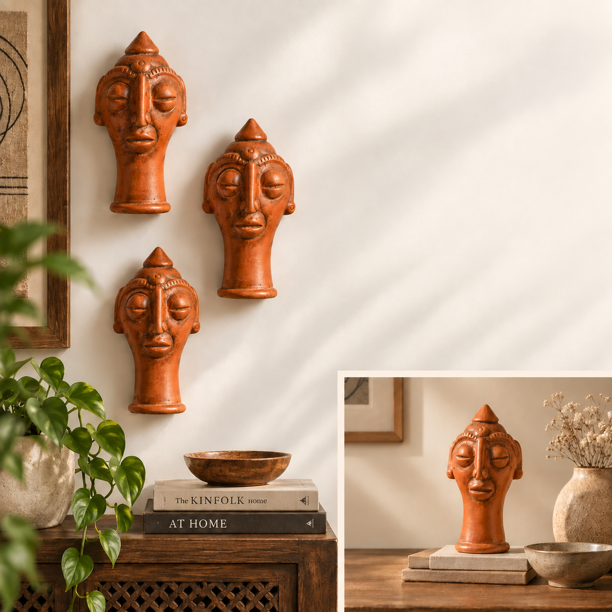 VanyaDevi Tribal Head | Shaded Finish