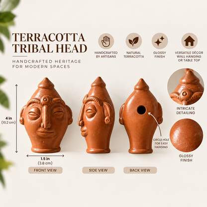 LokDevi Tribal Head | Glossy Finish