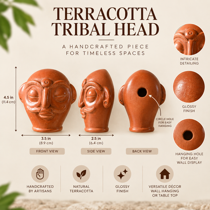 VeerMukh Tribal Head | Glossy Finish