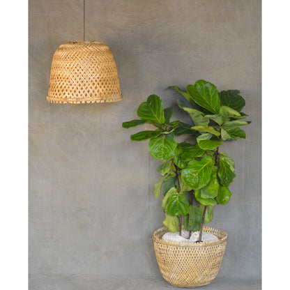 Bell Shaped Bamboo Hanging Light