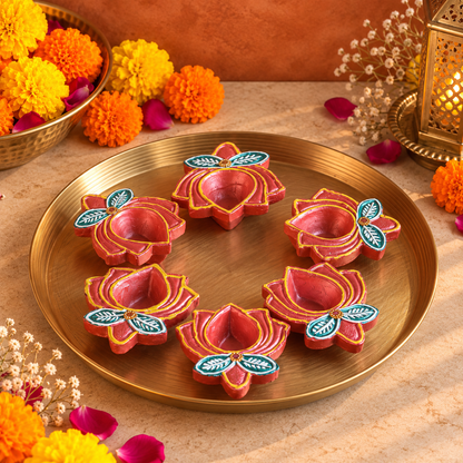 Traditional Mitti Deepak for Diwali Decoration
