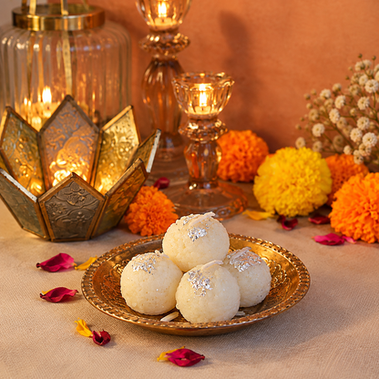 Barfi Shaped Unscented Wax Candles for Diwali Decoration