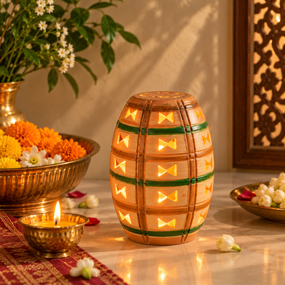 Terracotta Lantern Lamp for Diwali Decoration