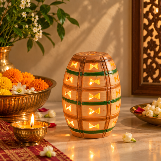Terracotta Lantern Lamp for Diwali Decoration