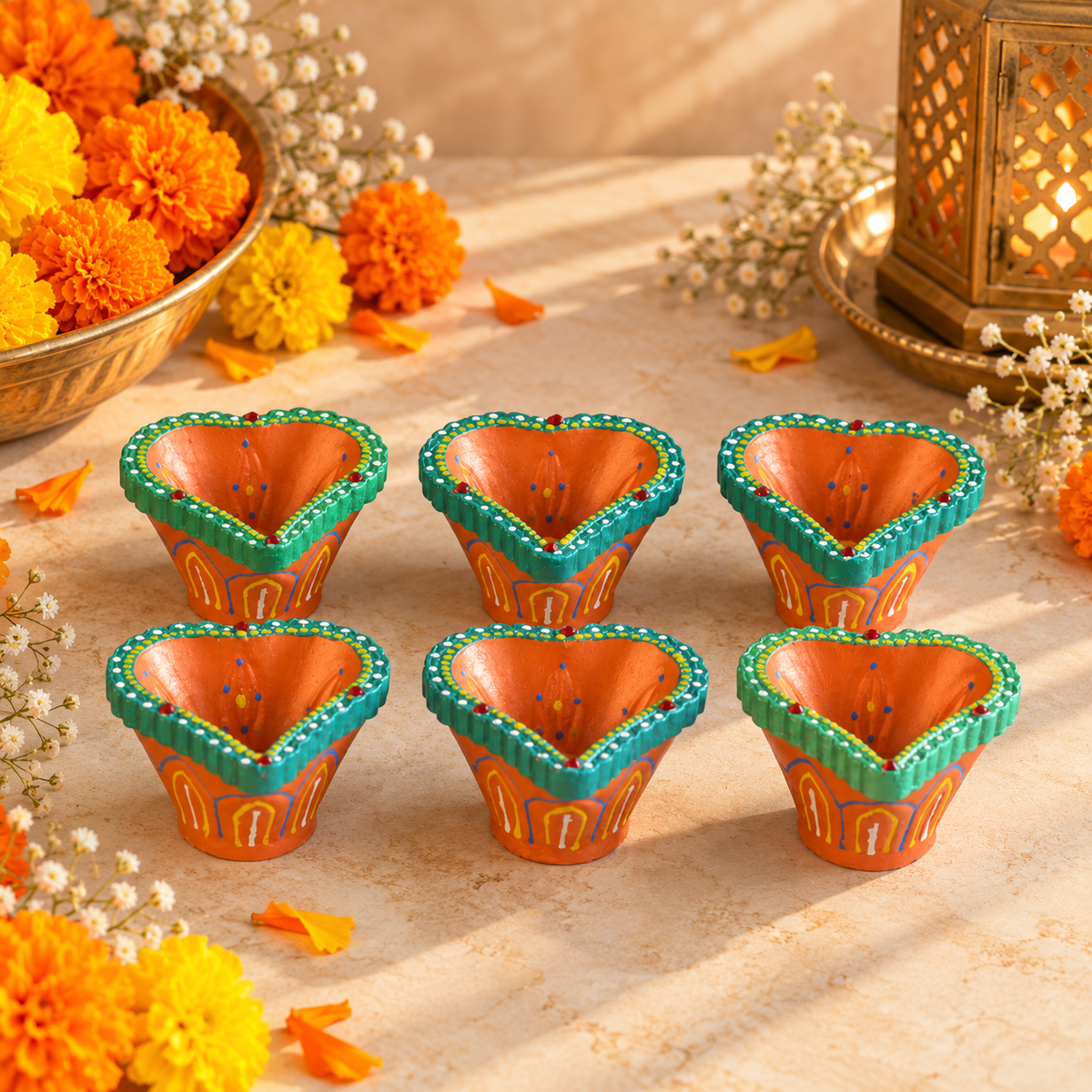 Clay Diya for Diwali Decoration