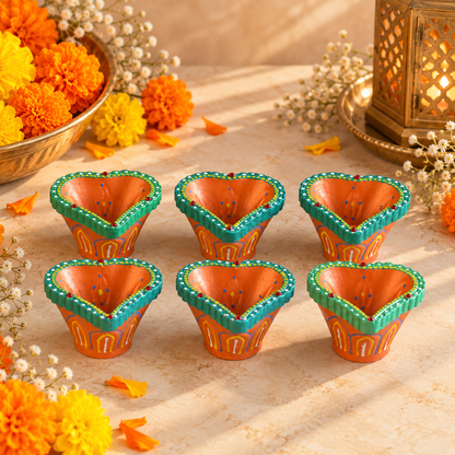 Clay Diya for Diwali Decoration