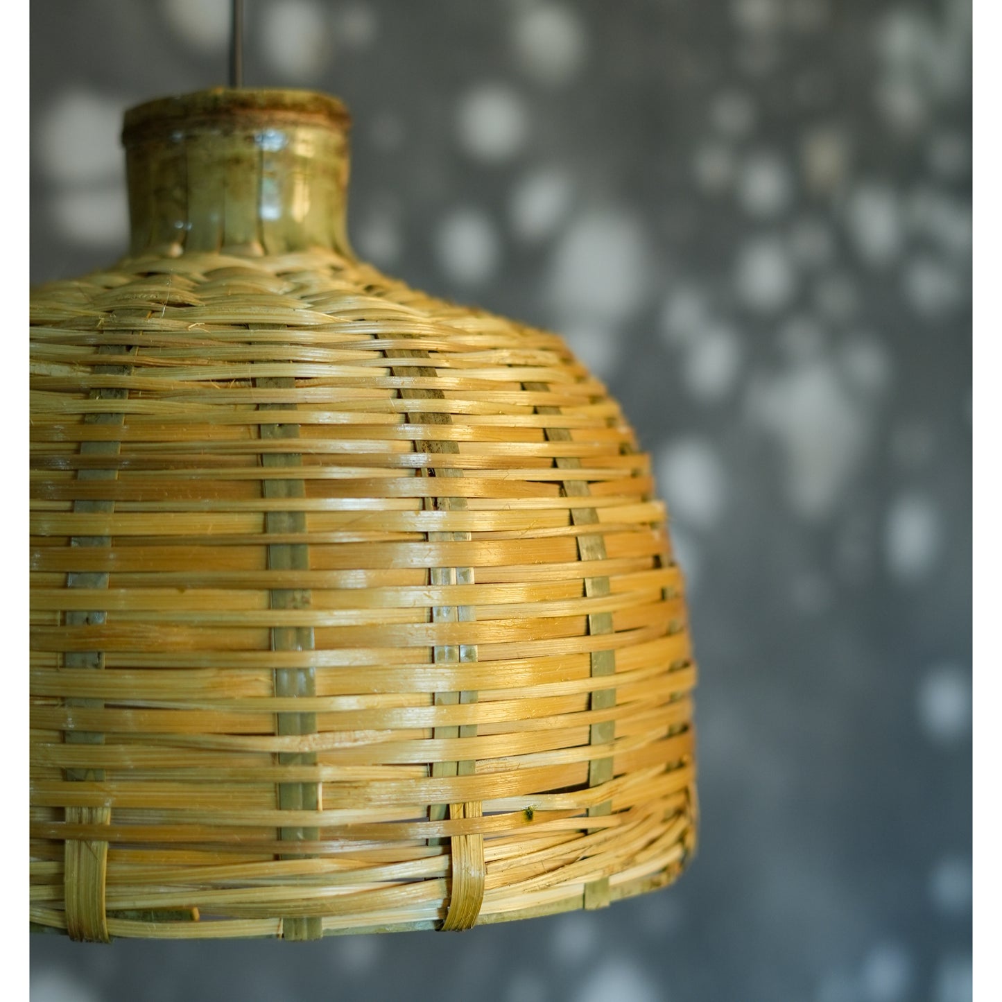Handcrafted Bamboo Dome Pendant Lamp