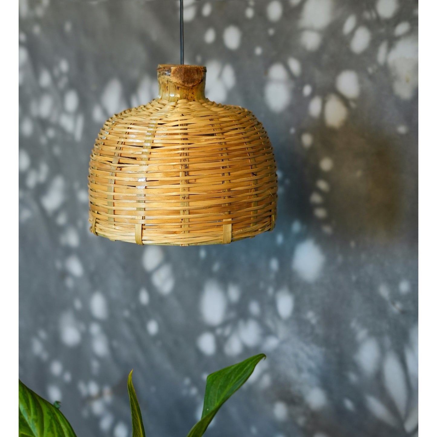 Handcrafted Bamboo Dome Pendant Lamp