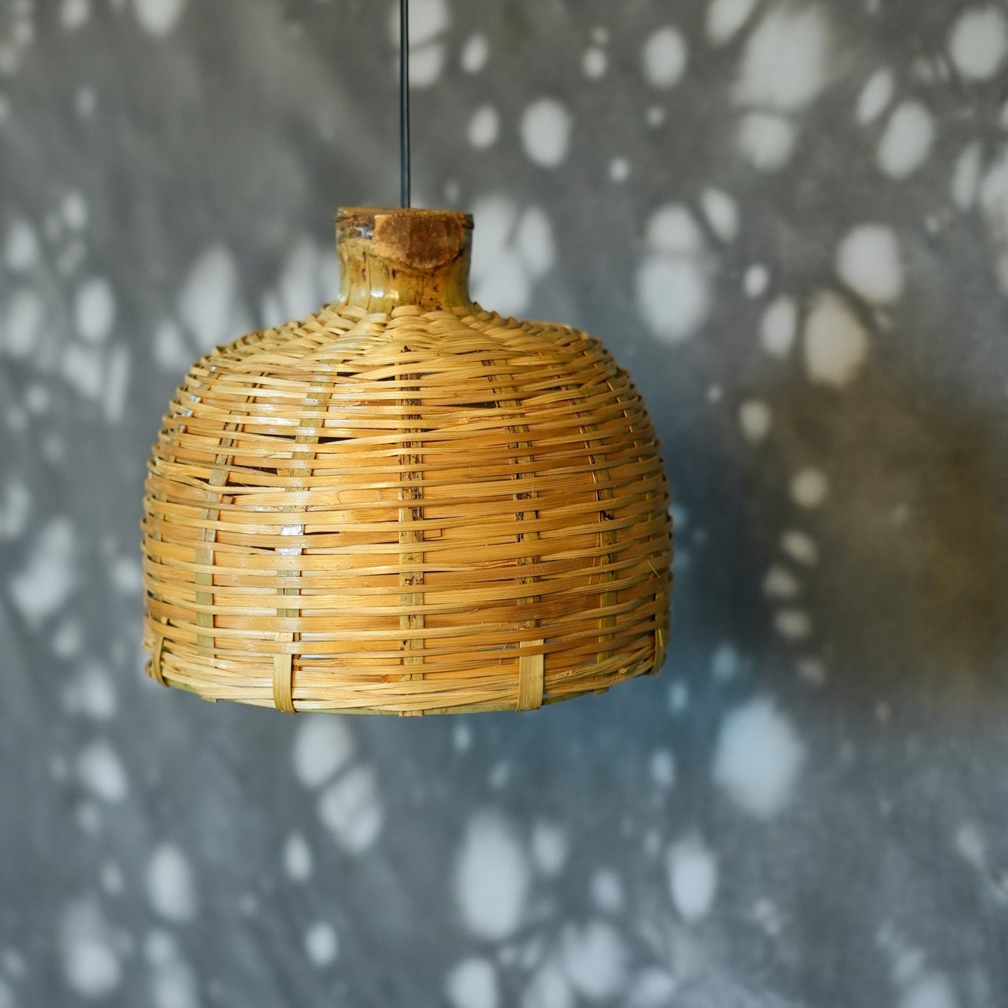 Handcrafted Bamboo Dome Pendant Lamp