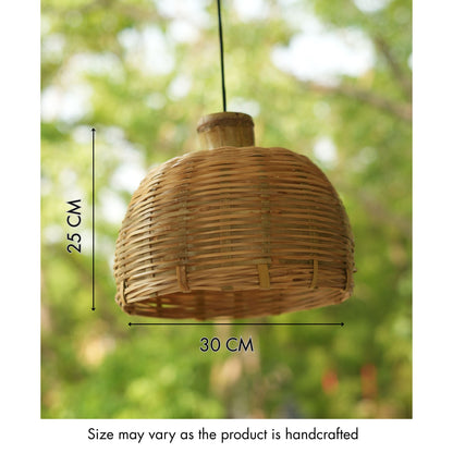 Handcrafted Bamboo Dome Pendant Lamp