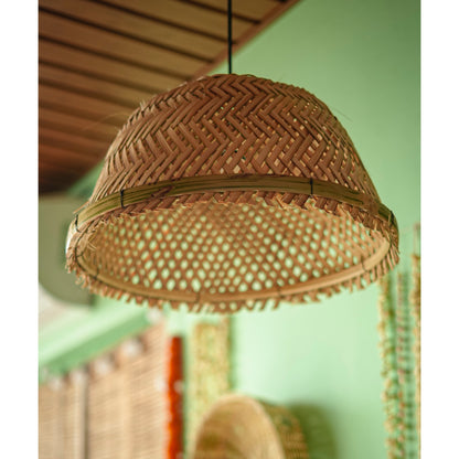 Hanging Bamboo Boho Lamp