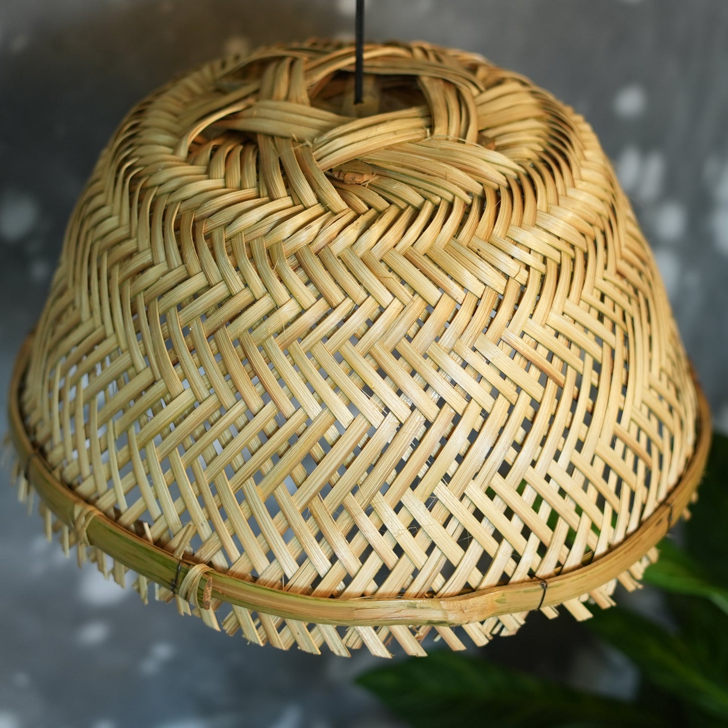 Hanging Bamboo Boho Lamp