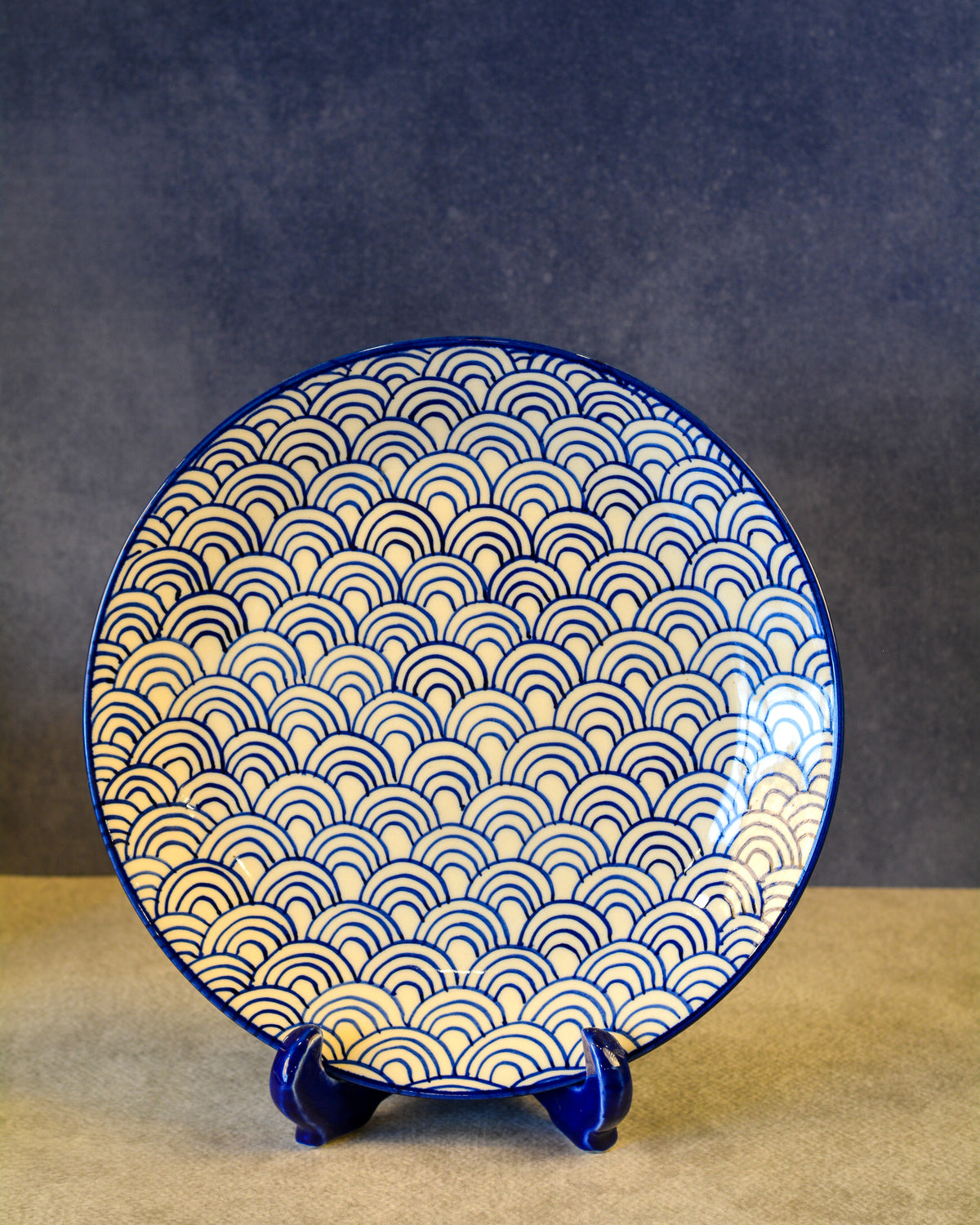 Ceramic Decorative Plate with Stand | Tabletop Display Plate for Home Décor-10 inch Plate