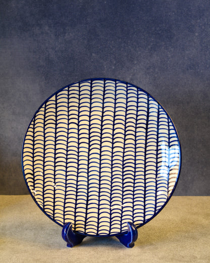 Ceramic Decorative Plate with Stand | Tabletop Display Plate for Home Décor-10 inch Plate