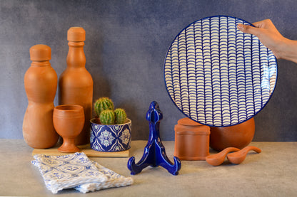 Ceramic Decorative Plate with Stand | Tabletop Display Plate for Home Décor-10 inch Plate