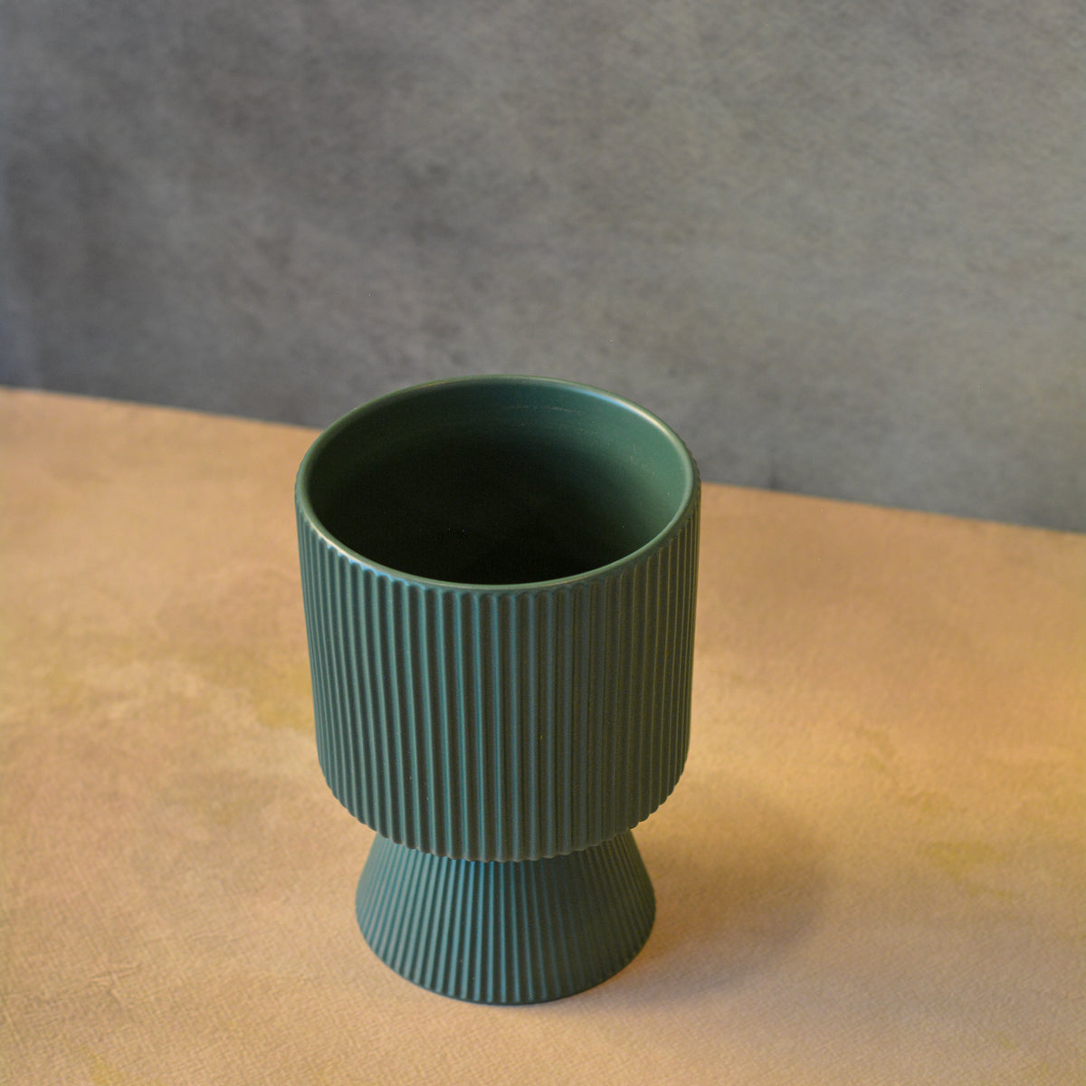 Ceramic Planter for Tabletop & Home Décor, 4 Inch, Teal