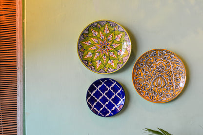 Ceramic Wall Hanging Plates  | Decorative Wall Plates Set of 3