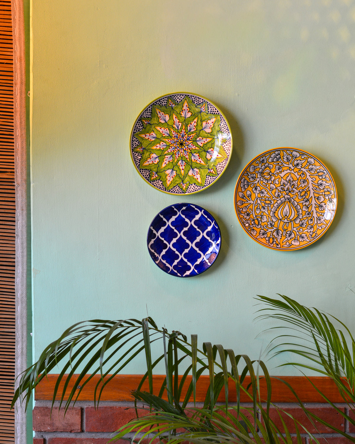 Ceramic Wall Hanging Plates  | Decorative Wall Plates Set of 3