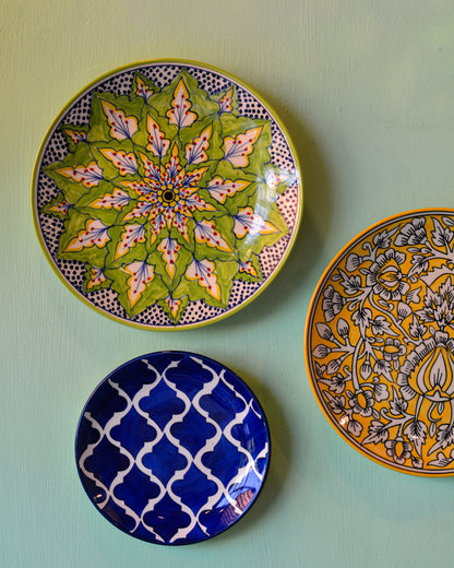 Ceramic Wall Hanging Plates  | Decorative Wall Plates Set of 3