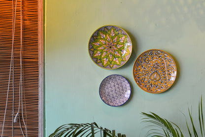 Ceramic Wall Hanging | Plate Decorative Wall Plates, Set of 3