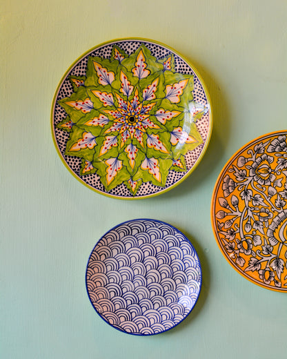 Ceramic Wall Hanging | Plate Decorative Wall Plates, Set of 3