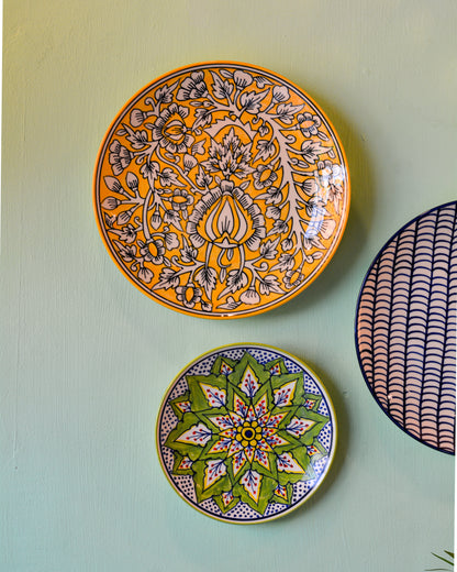 Handpainted Wall Art for Home Decoration, Set of 3