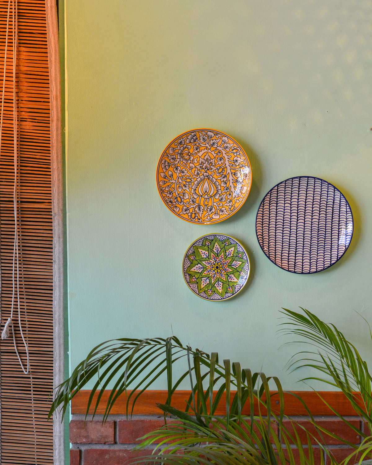 Handpainted Wall Art for Home Decoration, Set of 3