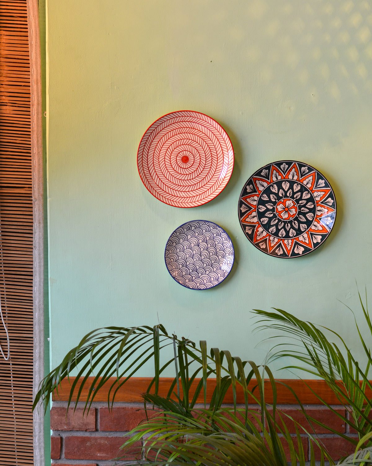 Ceramic Wall Hanging Plates  | Decorative Wall Plates Set of 3