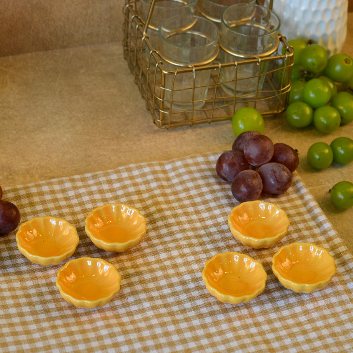 Ceramic Mini Katori Serving Bowls - Pack of 4 & 6