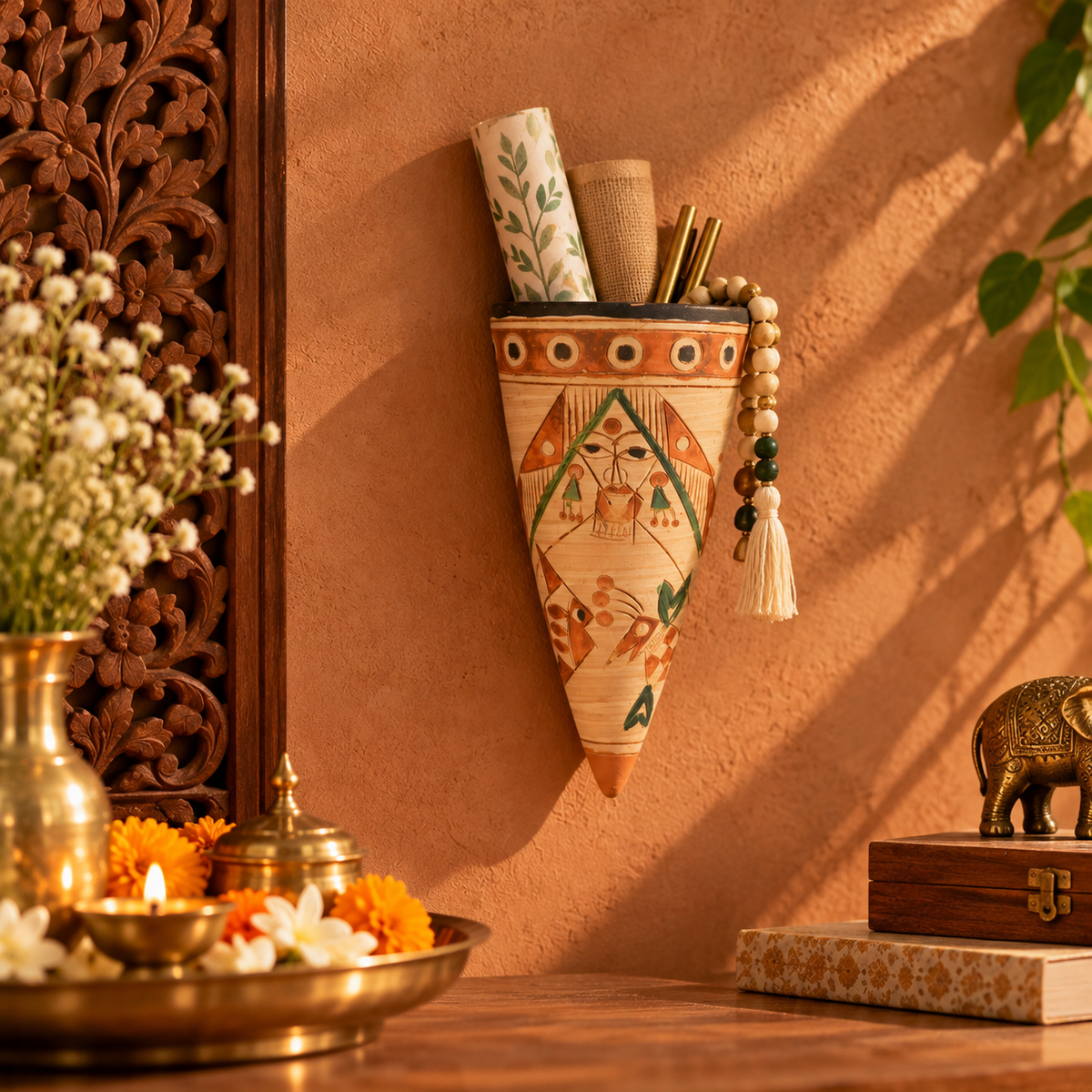 Handwoven Wall Hanging Planter