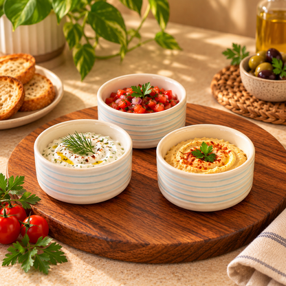 Small Dip & Chutney Bowls, Sauce, Pickle, Condiment & Snack Serving